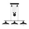 Westinghouse Pendant 60W 3Fixture Pulley Iron Hill 12In, Matte Black Shade 6129400 - alternate 1